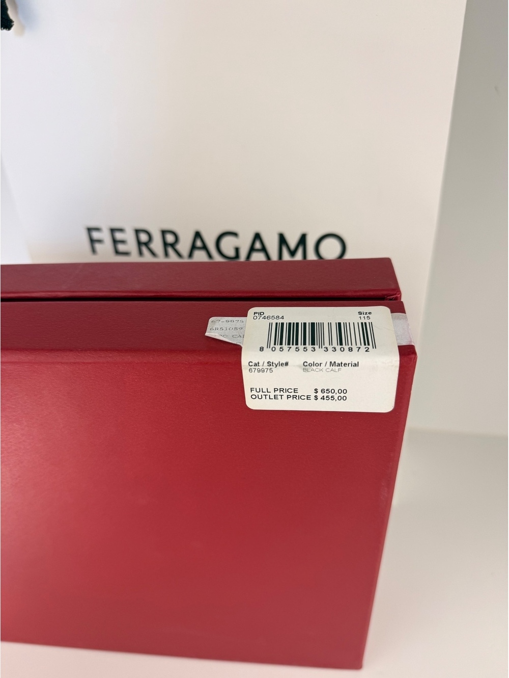 Ferragamo Men’s Reversible Leather Belt Gift Set Black Navy Adjustable Size 115 - Picture 10 of 12